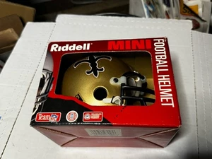 Vintage 1995 Riddell New Orleans Saints Throwback Mini Football Helm NFL Neu im Karton TS - Bild 1 von 5