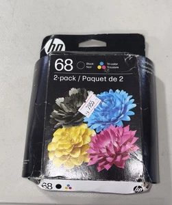 OEM HP 68 2-pak czarny / trójkolorowy oryginalny wkład atramentowy Combo *FABRYCZNIE NOWY* - Zdjęcie 1 z 2