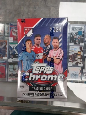 2024 Topps Chrome MLS Soccer Hobby Box Factory Sealed Brand New 2 Autos Per Box