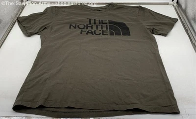 Camiseta para hombre The North Face verde negra con estampado gráfico diseño circular talla M Foto 1 de 4