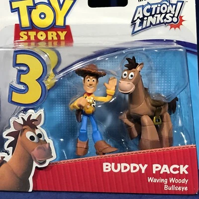 WAVING WOODY & BULLSEYE Pixar Toy Story BUDDY PACK FIGURES Cake Topper 2-Pk - Image 1 of 4