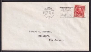 1922 Sc 558 6c Garfiekd FDC Washington DC cancel to Worden CV $235 (1J - Picture 1 of 1