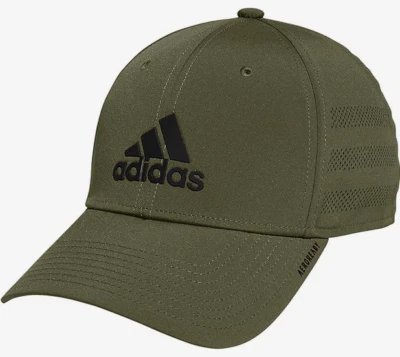 NUEVO Adidas [L/XL] Para hombres Gameday III Ajuste Elástico Sombrero-Enfoque Oliva/Negro 5154914B Foto 1 de 2