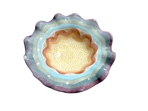 Victoria & Richard Mackenzie-Childs Brittany Ruffle Bowl anni 90 multicolore - Foto 1 di 10