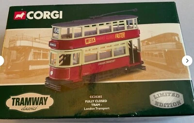 Corgi CC25202 Tramway Classics Fully Closed Tram London Transport Limited New - Image 1 of 4