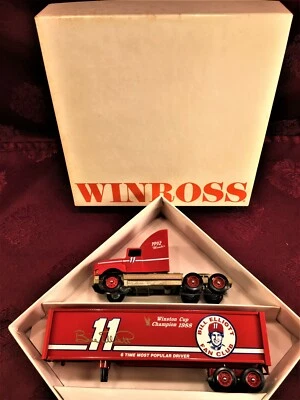 NASCAR BILL ELLIOTT #11 1992 Fan Club 1/64 Winross Transporter Hauler Excellent  - Image 1 of 4