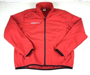 Craft cycling Windbreaker jacket size L - Red - Mens - Picture 1 of 6