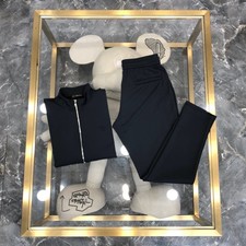 versace black and gold tracksuit