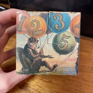 Vintage like Square Block Picture Cube - Picture 1 of 8