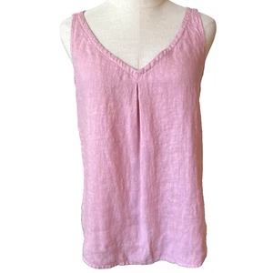 Cut Loose Top NWOT Sz XS Dusty Rose Pink V Neck Linen Cotton - Picture 1 of 5