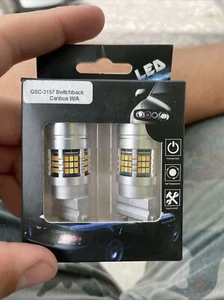 AUXITO ERROR FREE 3157 3457A 4157 Amber Turn Signal Blinker LED Light Bulbs EAW - Picture 1 of 1