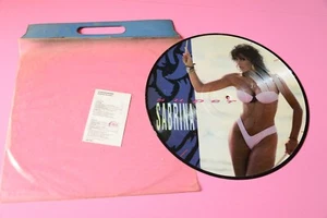 SABRINA SALERNO SUPER SABRINA LP PICTURE DISC ORIG ITALY 1988 EX+ CON BORSA E ST - Picture 1 of 1