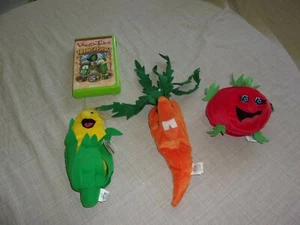 VHS Tape Veggie Tales Heroes Of The Bible Plush Garden Babies Tomato Corn Carrot - Picture 1 of 10