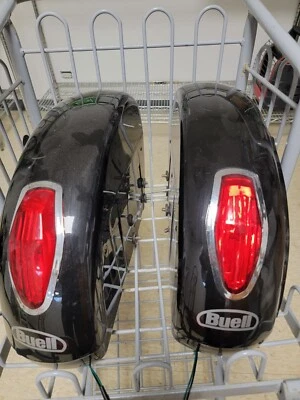 Buell Bolsas Laterales Moto Sillín con Llaves y Luces  Foto 1 de 4