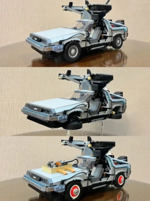 *NEW* MOC 10300 Back to the Future Time Machine Building Blocks ICONS 1872pcs - Image 1 of 4