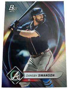 2022 Bowman Platinum Dansby Swanson Atlanta Braves #100 MLB Baseball Card (B6 - Picture 1 of 2