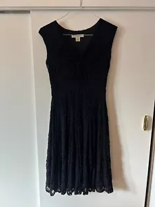 Gently Worn (2x), Evan Picone Dress, Black Lace, Sleeveless, Fit/Flare, Size 4 - Picture 1 of 7