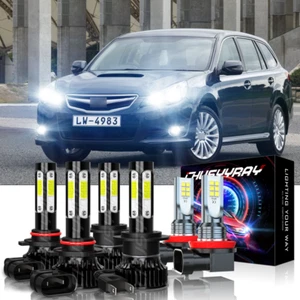 For Subaru Legacy 2010-2014 6PC 6000k Xenon White LED Headlight Lights Bulbs - Picture 1 of 12