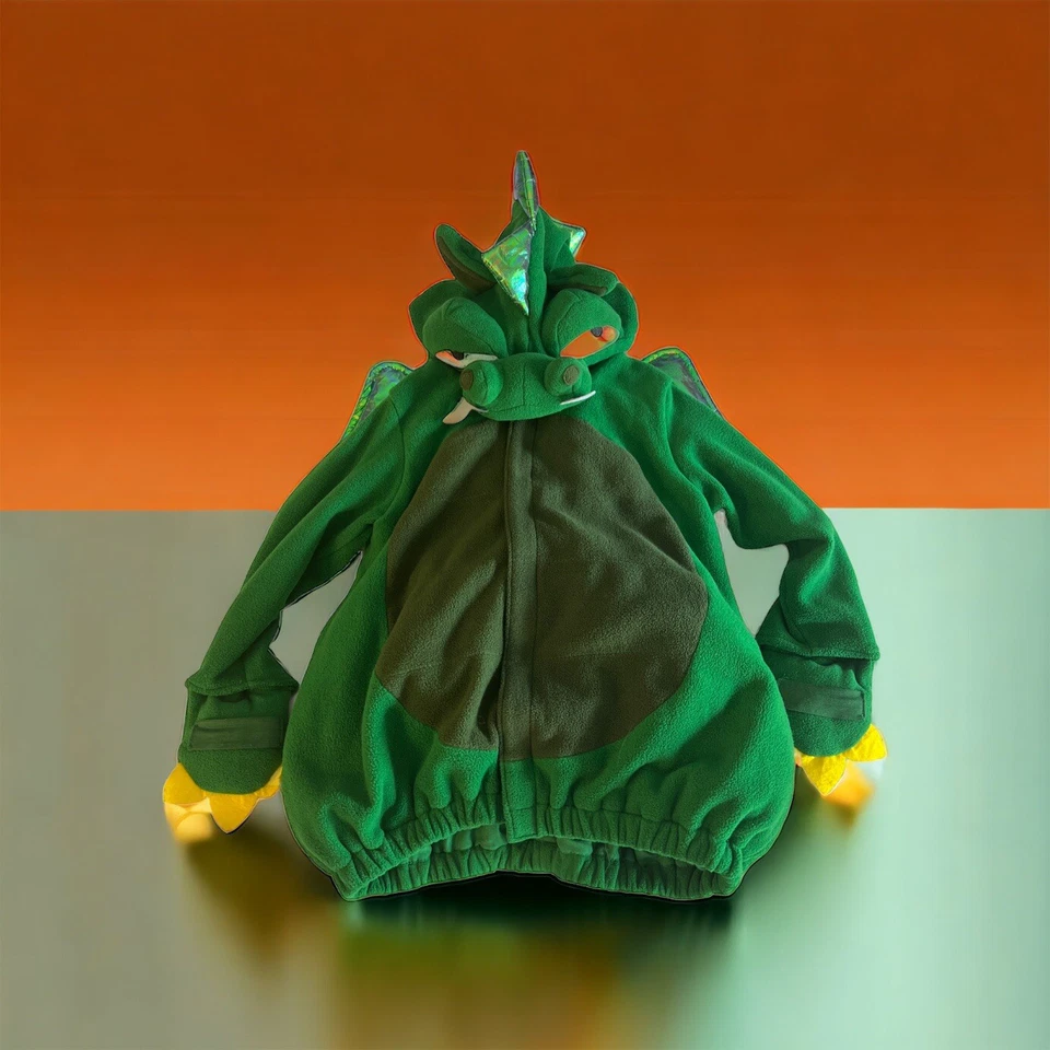 Disfraz de Dinosaurio Halloween Niño Antiguo Verde Marino Alas Efervescentes-Talla 4T-5T Foto 1 de 4