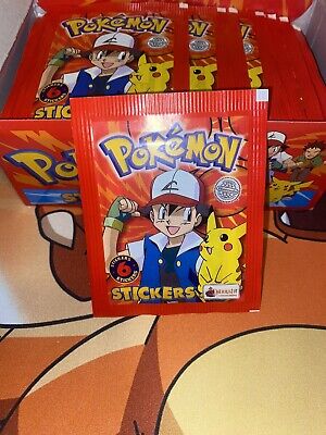 1999 Topps Pokemon Factory Sealed Vintage Pack Merlin Stickers Box Charizard 🔥 • 2.94$
