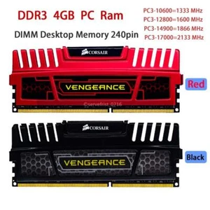CORSAIR Vengeance 4GB (2x4GB) 240Pin DDR3 1333 1600 1866 2133 Memory for Desktop - Picture 1 of 15