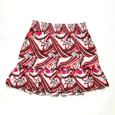 Falda Anthropologie con Volantes Talla S Colorida Floral Elastizada en Niveles Capricho $98 Foto 1 de 4