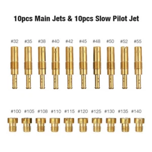Juego de 20 piezas de kit de chorro principal carburador lento/piloto chorro principal apto para PWK PE Mikuni OKO - Imagen 1 de 11