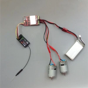 For RC Car Tank Boat Dual Way Brushed ESC 20A x2 Mixed Control Speed Controller - Picture 1 of 10