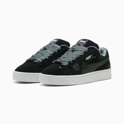 Tênis Feminino PUMA Hello Kitty and Friends Camurça XL Preto-Luz Musgo 402381_01 - Imagem 1 de 4