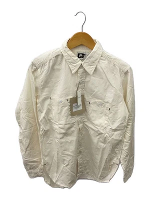 Engineered Garments Long Sleeve Work Shirt, Size S, Cotton, IVO, Solid Color - Image 1 of 4