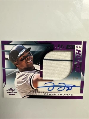Parche Trinity Frank Thomas 2025 juego usado autógrafo automático/6 White Sox Foto 1 de 2