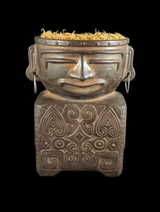 MCM 1950's Tiki Hibachi Grill Burner Rossini Japan Hawaiian Copal Sandlewood - Picture 1 of 8