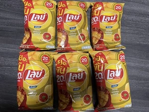 Thailand Lays Chili Squid Flavor Potato Chips 6X 1.76oz Bags - Picture 1 of 1