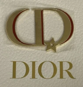 Rare Dior Vip Gift Gold Metal Badge Clip with small pouch Collectable - Picture 1 of 4
