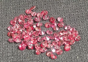 Garnet Faceted Gemstone 50 ct 550 in lot Ceylon, 2 mm rd. ex. quality, bright - Picture 1 of 6
