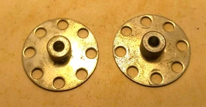 Gilbert Erector Part BT Pierced Disks: Set of 2: Type III Sets: Post 1962 Lot A - Picture 1 of 2