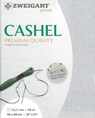 Precut Zweigart Cashel 28 count Pearl Gray 3281/705 - Image 1 of 2