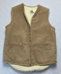 Chaleco Carhartt Hombre Medio Alto Forrado Sherpa 6SVL Marrón Lona Exterior Caza - Imagen 1 de 17