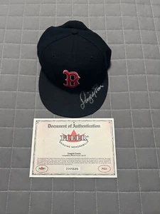 2001 Fleer Dwight Evans Autographed Official New Era Red Sox Cap L/E - Picture 1 of 5
