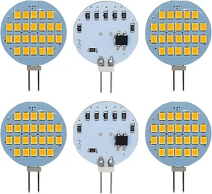 6 Pack Inteior 24SMD LED 3000K Warm White Bulb Dome Light Panel DC 12V Dimmable - Picture 1 of 6