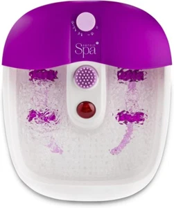 Foot Spa Massager with Heat Bubbles Pedicure Bath Set 9 Tools Home Use - Picture 1 of 9