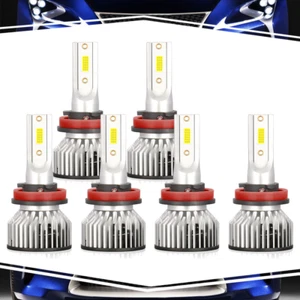 For Chevrolet Trax 2018 3 Pair 6000K 3x H8/H9/H11 Headlights Fog Light Bulb - Picture 1 of 8