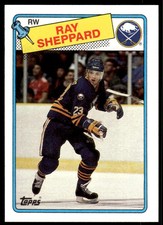1988-89 Topps, Ray Sheppard Rookie Buffalo Sabres #55
