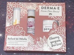 Derma E RADIANT SET Serum Toner Scrub Skin-Brightening Trio *20 YEARS + FEEDBACK - Picture 1 of 12