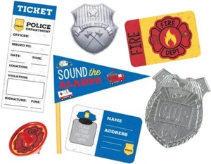 First Responders Police Fire EMT Hero Kids Birthday Party 48 pc. Favor Pack - Picture 1 of 1