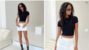 NEU MIT ETIKETT PRINCESS POLY BRINNLEY WEISSER KURZER MINIROCK GRÖSSE 2 - Bild 1 von 7