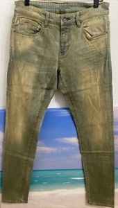 NWOT Embellish NYC Mens Size 31x32 BRAZEN Sandy Blue Denim Jeans DISTRESSED - Picture 1 of 5