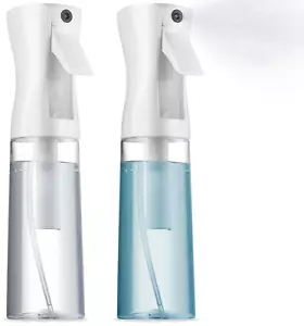 2 Pack Continuous Spray Bottles - Ultra Fine Mist Sprayer | Water Spray Bottle f - Picture 1 of 12