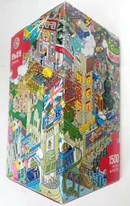 HEYE "EBOY LONDON" 1500 PIECE JIGSAW PUZZLE (TATTY BOX - SEALED PUZZLE PIECES) - Picture 1 of 24