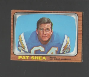 1966 Topps Football Card #130 Pat Shea-San Diego Chargers Vg Card - Picture 1 of 1